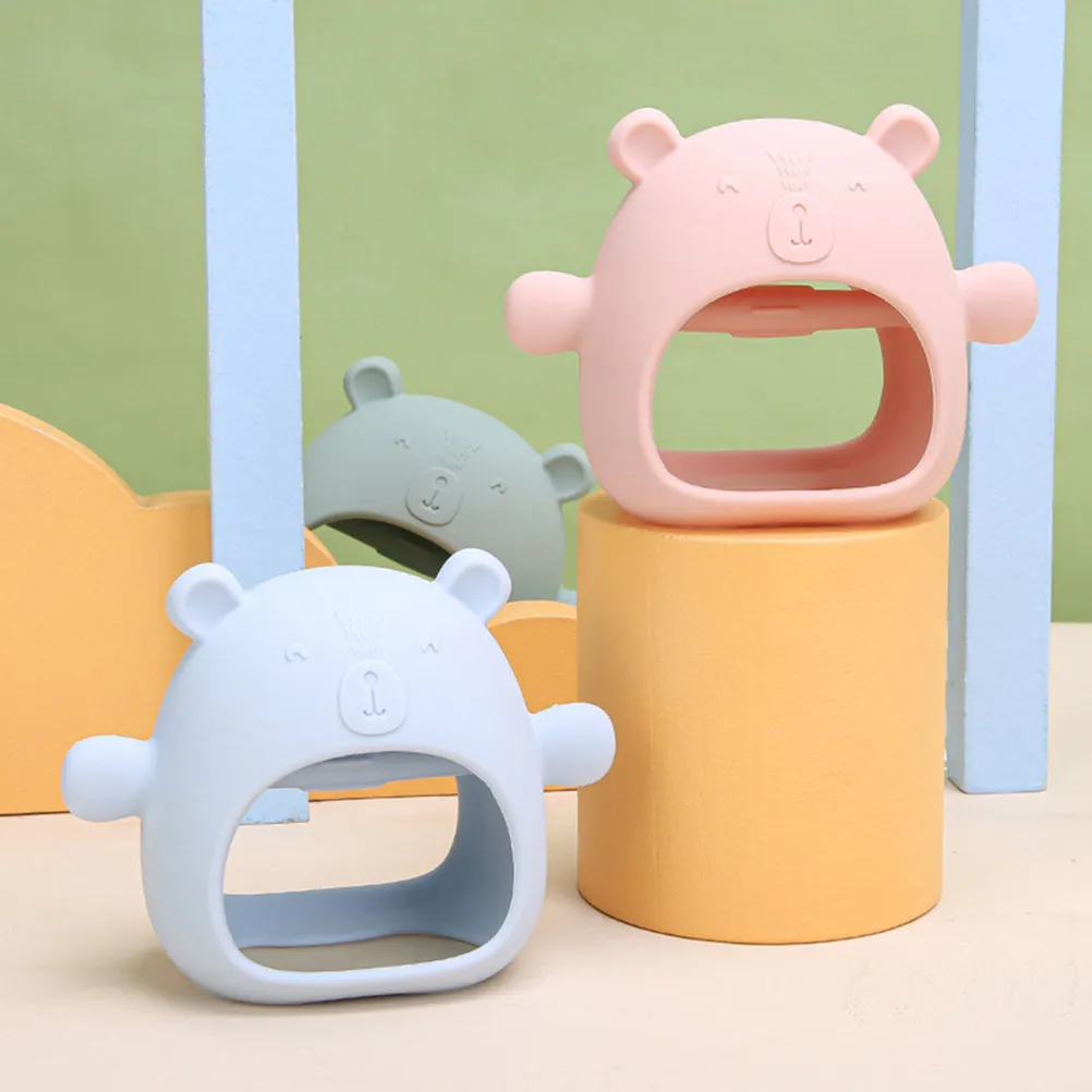 Baby Teether Silicone Infant Teethers For Newborns Lightweight Chewable Smooth Dental Ring For Gum Soothing Teething