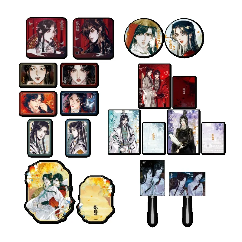 شارة السماء الرسمية من سلسلة Feng Mo Yu Xian شارة Merch Shikishi من الأكريليك الرمال المتحركة Xie Lian، Hua Cheng