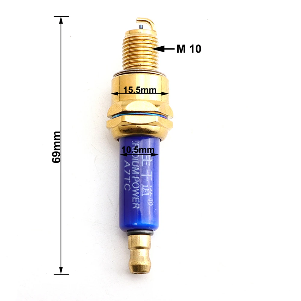 High-performance Iridium A7TC Spark Plug For CD70/CD110 GY6 50cc-150cc ATV Dirt Bike Pit Bike Scooter Motorcycle Accessories
