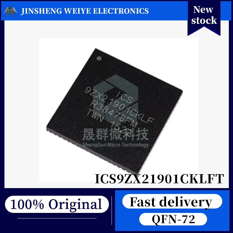 

(1/5 piece) ICS9ZX21901CKLFT 9ZX21901CKLF QFN-72 Clock/Timing Chip, 100% New, Original, In Stock, Fast Shipping
