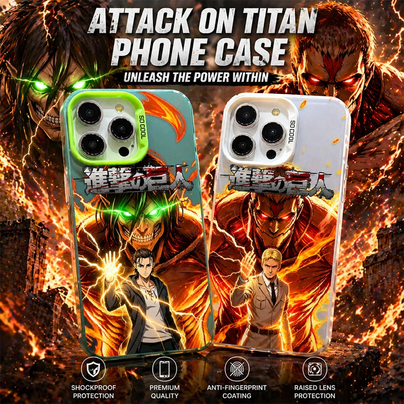 TITAN EREN YEAGER Anime Case for Samsung Galaxy A26 A36 A56 A25 A35 A55 A34 A54 A13 A33 A53 5G A06 A16 A15 A14 A23 A52 A52S A31