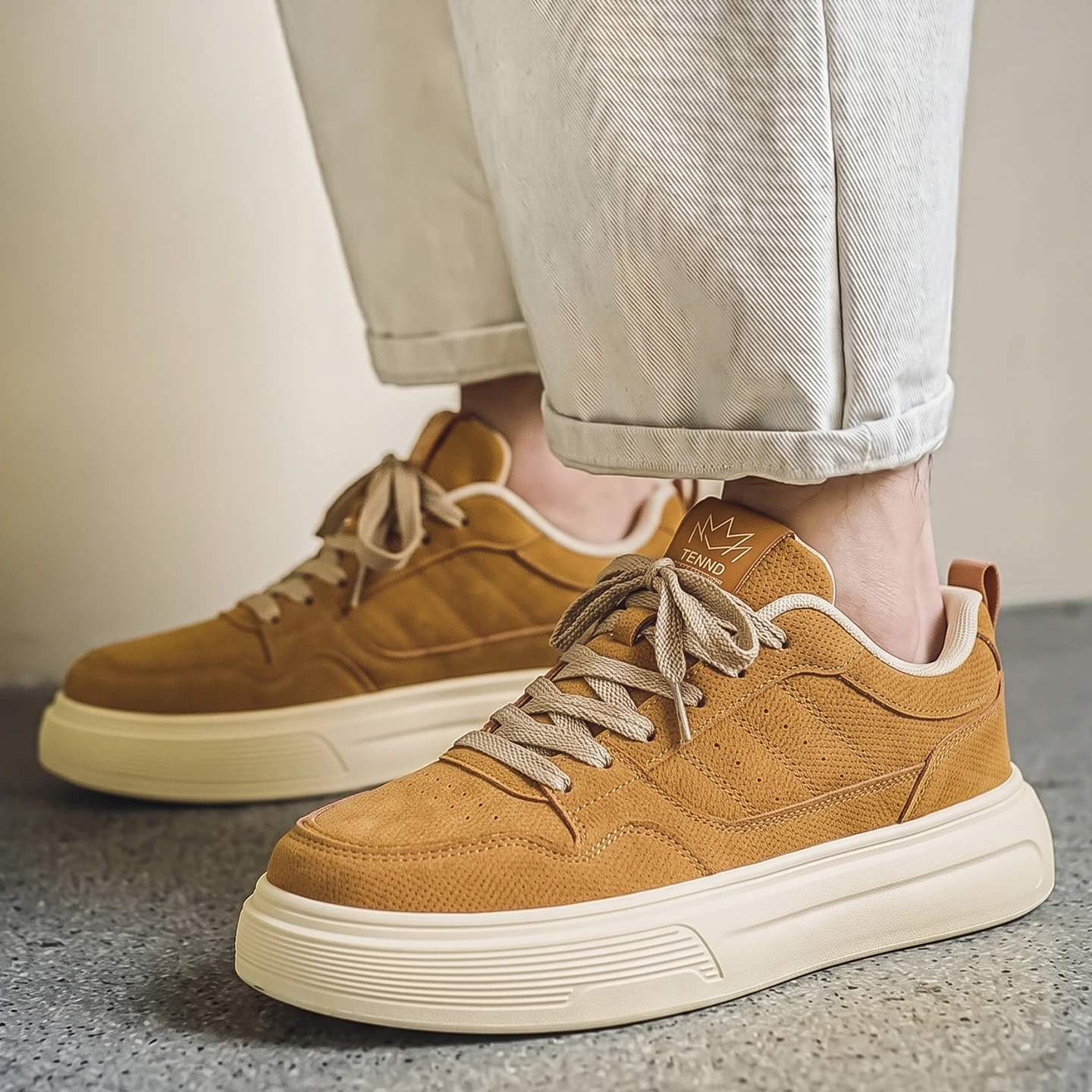 New Men Casual Board Shoes Breathable Soft Sole Sports Casual Shoes Anti‑Slip Wear‑Resistant Versatile Trendy Leisure Sneakers