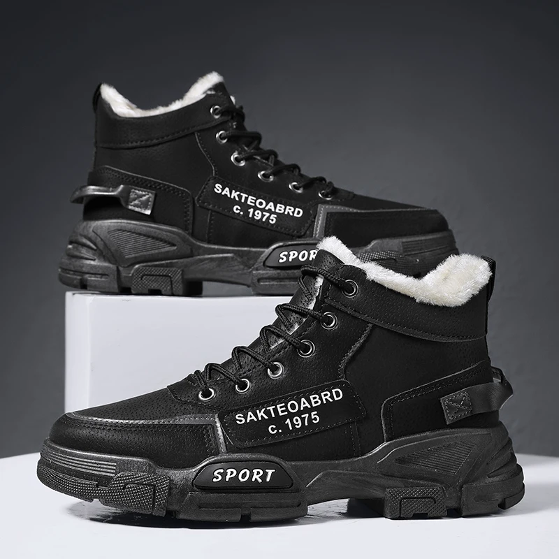 

MAEDEF Hiking Boots Men Waterproof Anti Slip Warm Winter Trekking Shoes for Men Lightweight Comfortable Outdoor Boots Non Slip