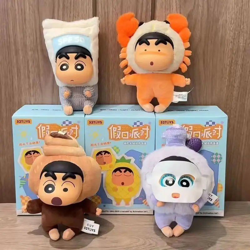 

New Hot 52toys Crayon Shin-Chan Holiday Party Series Vinyl Blind Box Trendy Toys Pendents Mystery Decoration Doll Kid Gifts