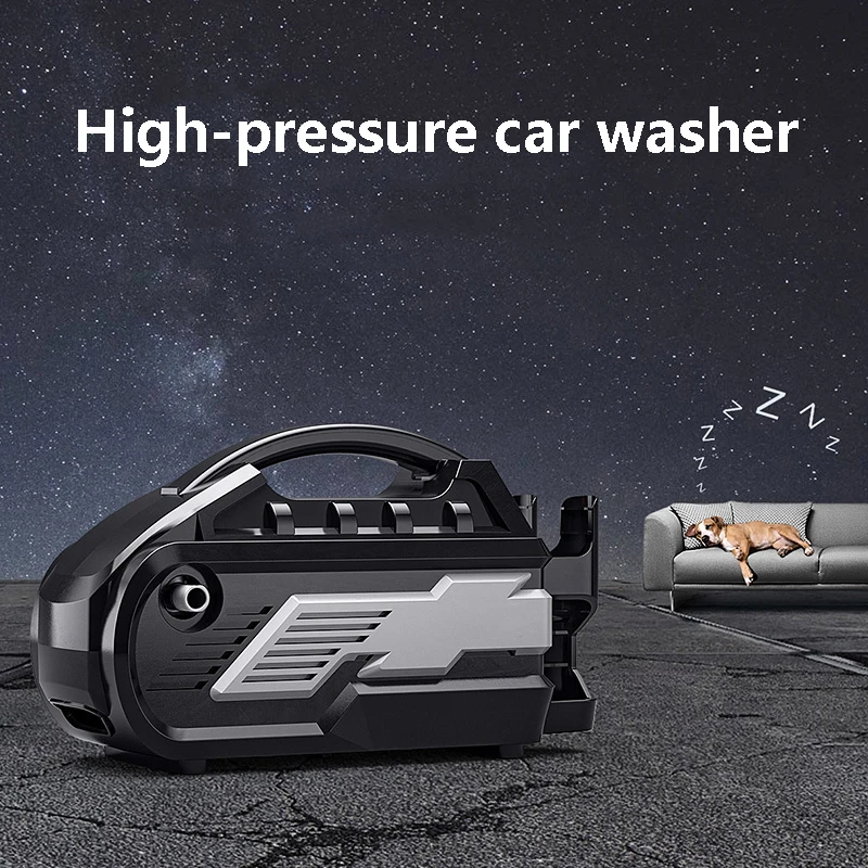 

220V Household Car Wash Machine High-pressure Water Gun Portable Booster Car Brush Pump Powerful Cleaning Tool For Cars