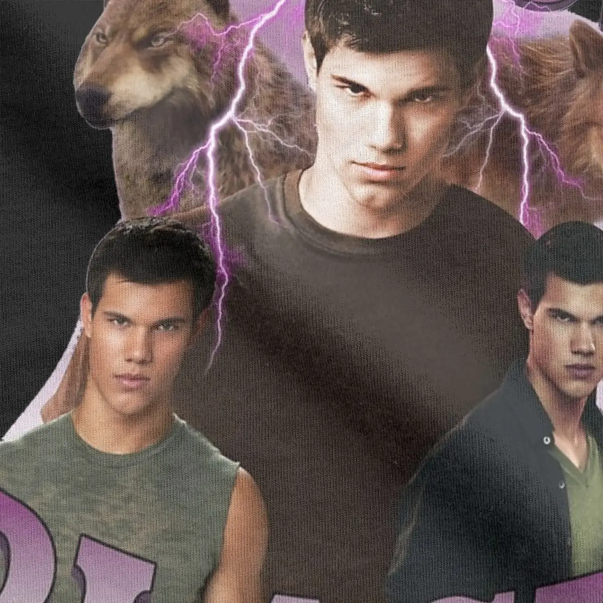 Twilight Jacob Black T Shirt Men 100% Cotton Funny T-Shirts Round Collar Tee Shirt Short Sleeve Clothes Party