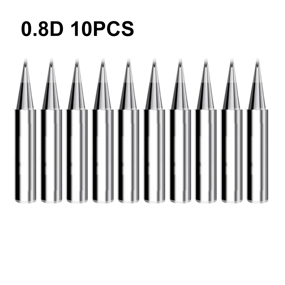 10pcs Soldering Iron Tips For 936/937/938/969/852/858/952 Soldering Station Inside Hot Electric Soldering Iron Head Welding Tool