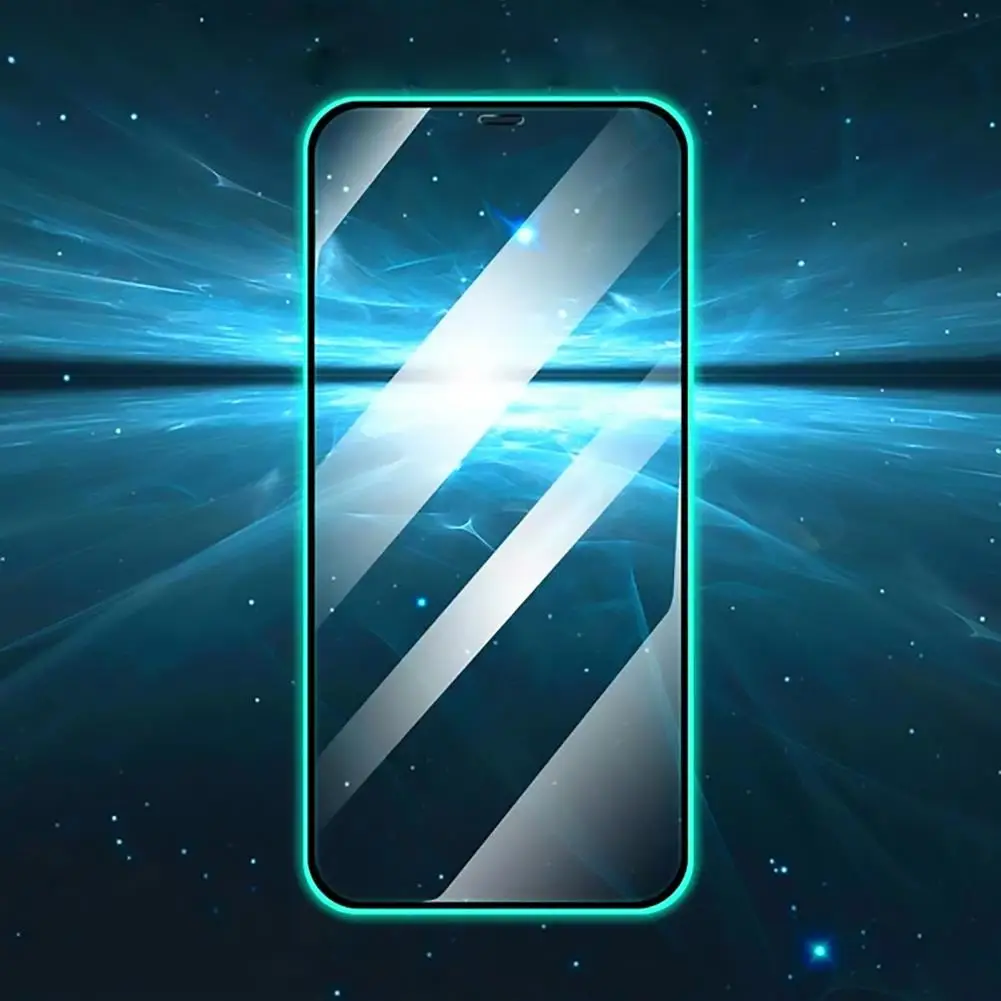 Película protectora de pantalla de teléfono, vidrio templado luminoso 9D, dureza clara, para iPhone 13, 11, 12 Pro, Max, XR, X, XS, 7, 8 Plus