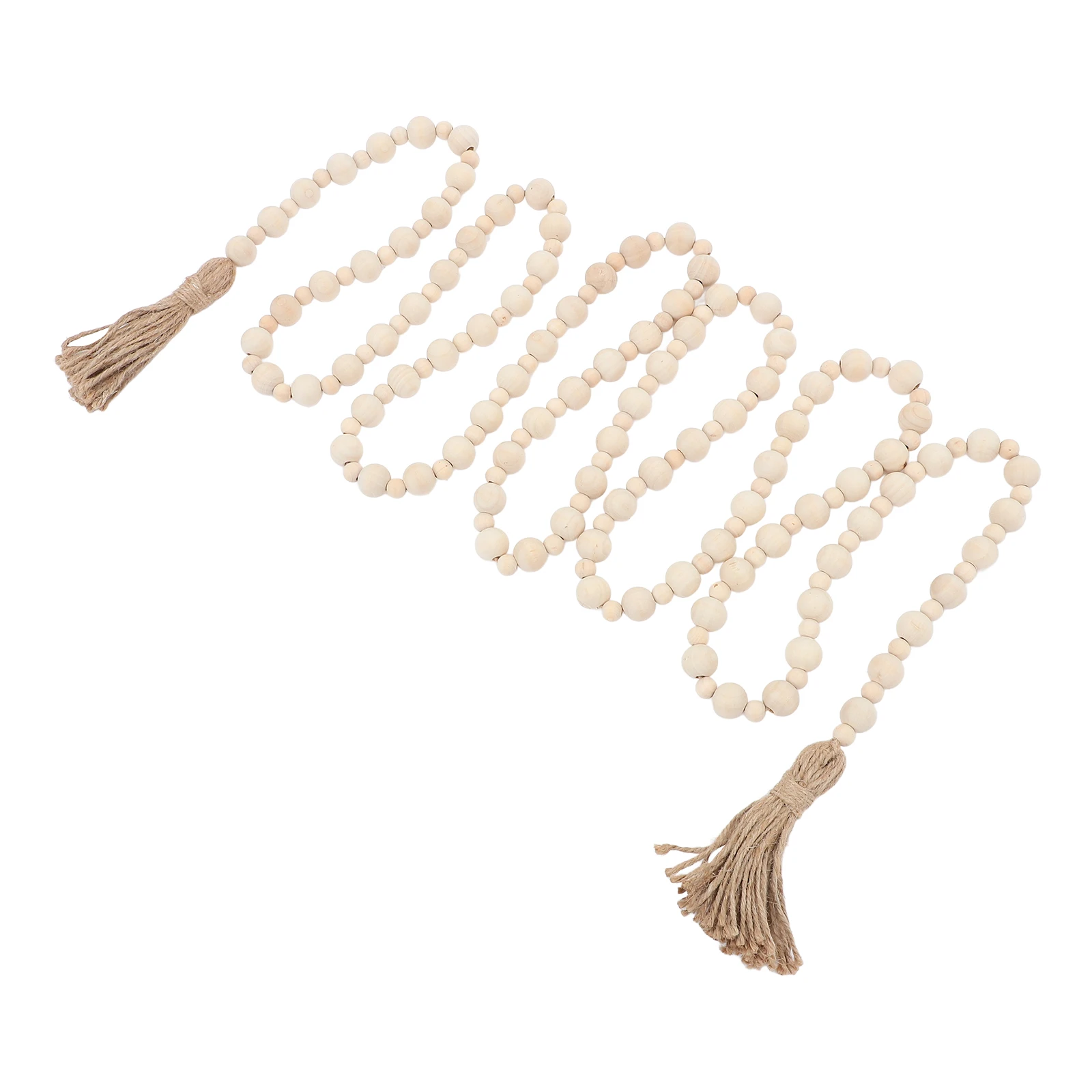 Grânulo de madeira nordic parede crianças quarto pendurado decoração decoração quarto das crianças pendurado corda cânhamo borla naments presentes