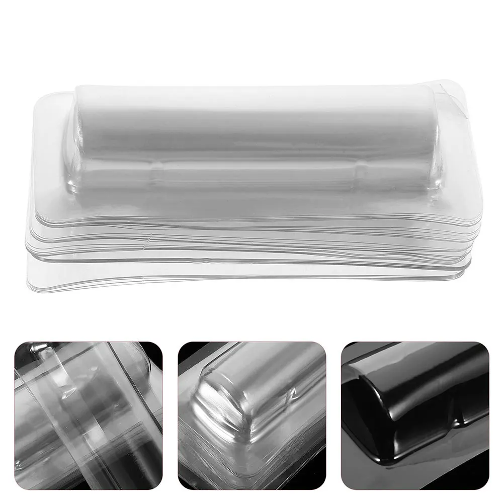 

40Pcs Clear Plastic Money Holder Transparent Card Pouch with Dome Protection Sturdy Reusable for Cash Id Cards Lipstick Compact