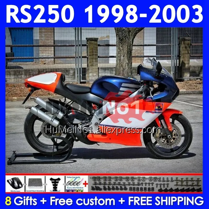 RS250RR For Aprilia blue dark red RSV250 RS 250 RS250 RR 98 99 00 01 02 03 318No.38 RS-250 1998 1999 2000 2001 2002 2003 Fairing