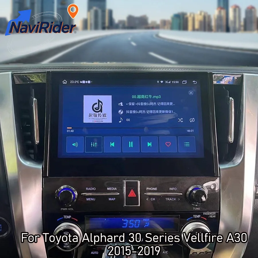 

10.5" Android For Toyota Alphard 30 Series Vellfire A30 2015-2019 Modified 35 Series 2023 A35 Carplay GPS Car Navigation Stereo