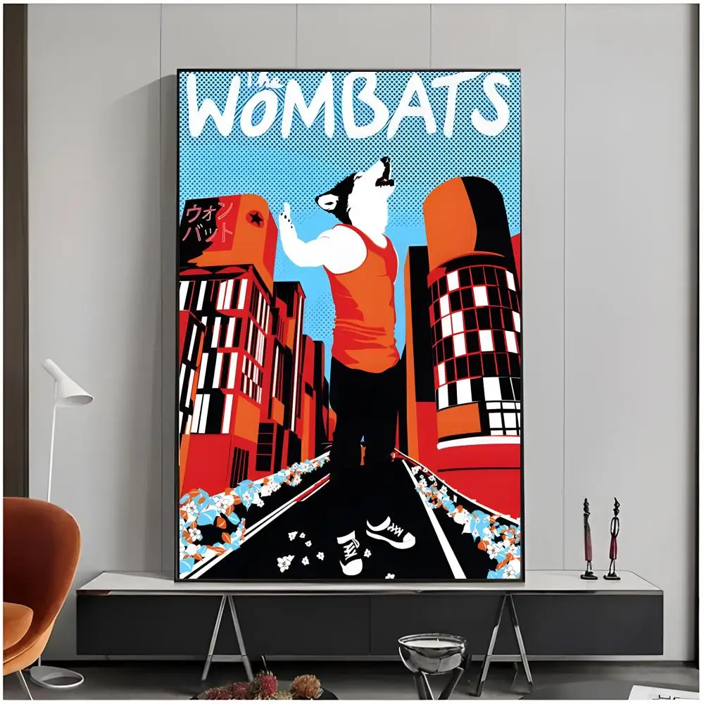 Indie Rocker T-The Wombats Poster Living Room Bedroom Decorative Print Unframed Decor