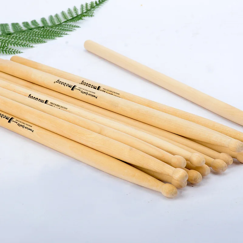 One Pair Professional Drum Sticks High Quality Hard Maple Wood Drumsticks 5A 7A Musical Instruments Percussion Accessories