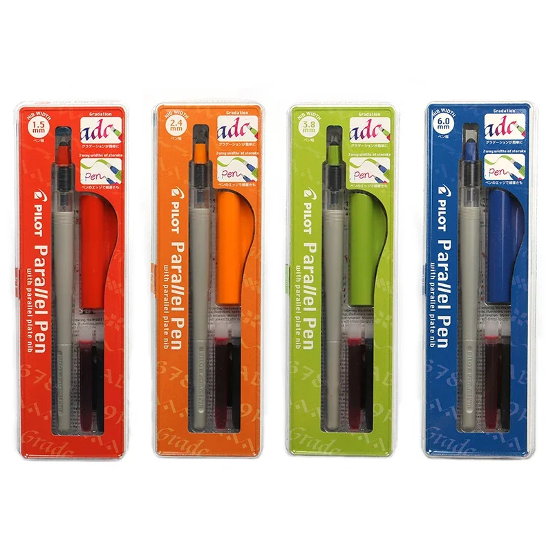 Pilot Parallel Fountain Pen FP3-SS Arabic Calligraphy Pen Design Gothic Font Fancy 1.5/2.4/3.8/6.0mm Art Stationery