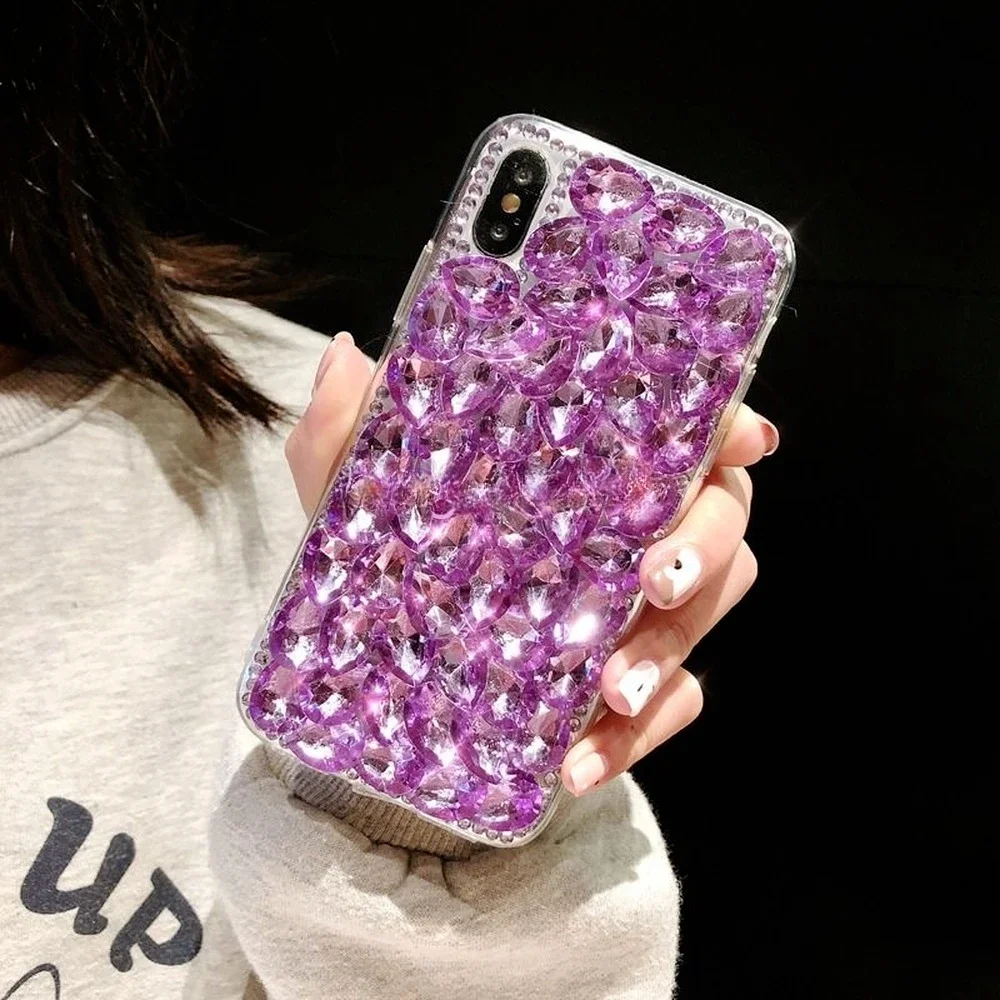 Luxury Glitter Rhinestone Phone Case for Samsung A52, A71, A51, A72, A73, A53, A33, A74, A54, A34, Diamond Crystal Cover