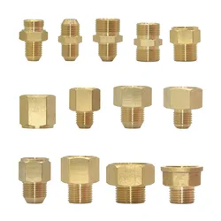 Brass M14 M18 M22 3/8 1/2 3/4 Inch Thread Connector Reducer Repair Coupler Faucet Bubbler Copper Fittings