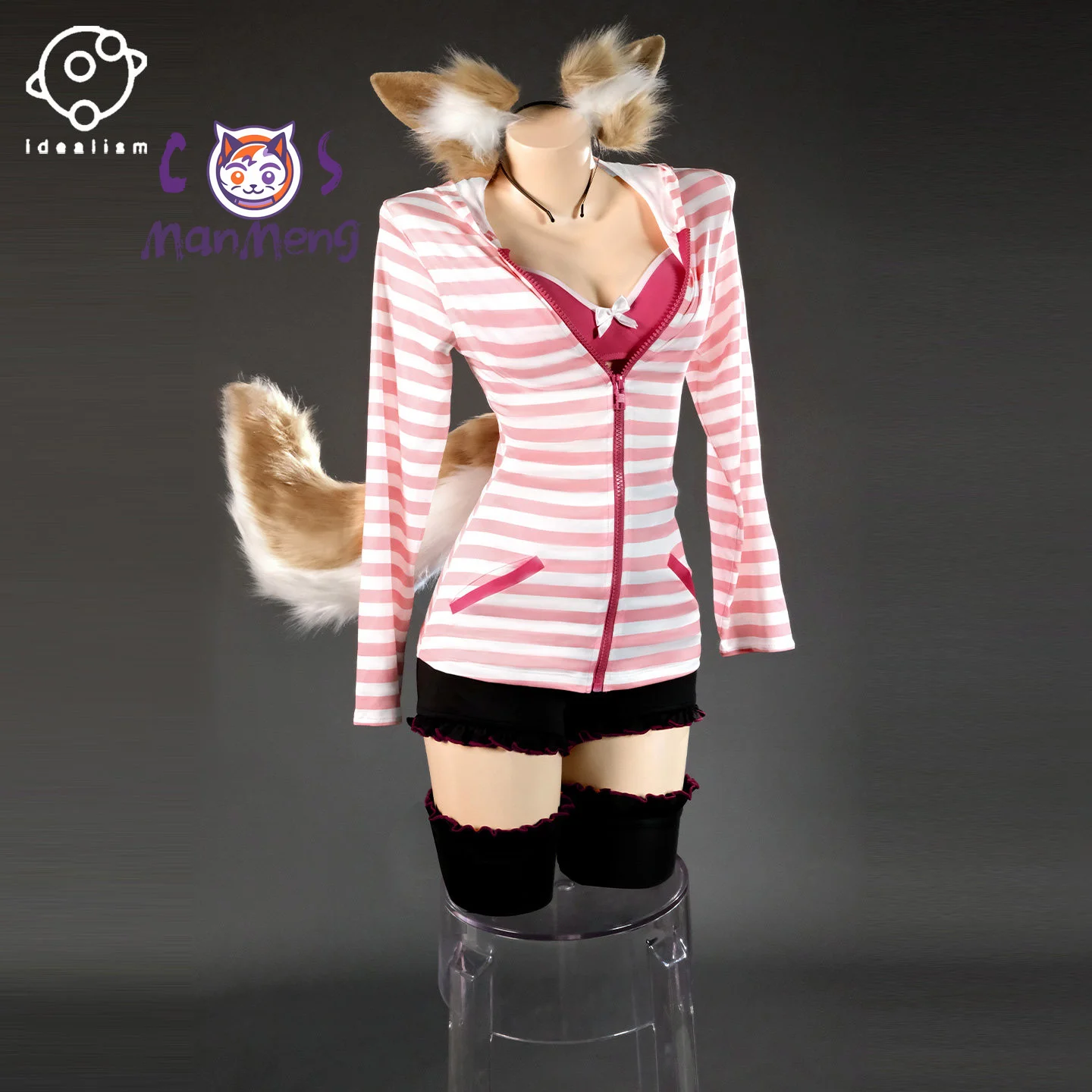 costume-de-cosplay-tamamo-no-mae-fate-fgo-pour-femmes-costume-prive-raye-decontracte-veste-douce-short-accessoires-uniforme-de-fete-d'halloween