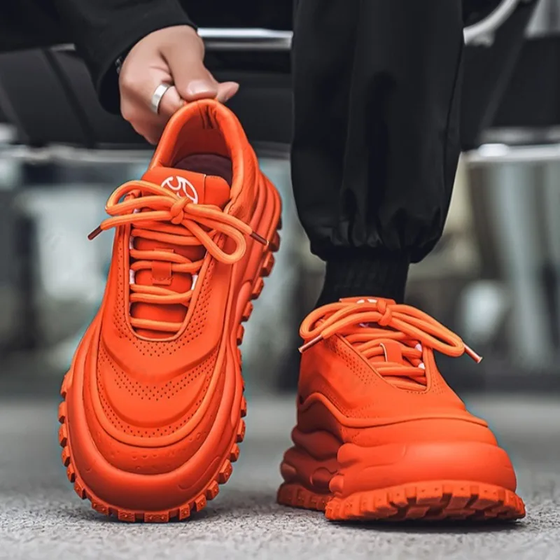 

Fashion Trend Low Top Thick Soled Casual Shoes for Men 2025 Autumn New Niche Versatile Comfortable Breathable Platform sneakers