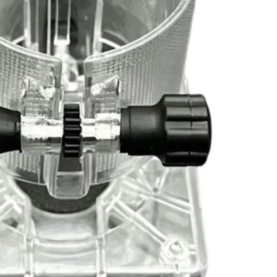 Transparent Plastic Metal Router Base Adjustable Fixed Trimmer Machine For Woodworking For Edge Milling Cutting Power Tool Acces