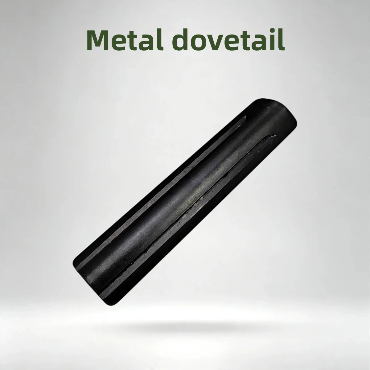 116mm Metal Dovetail to Picatinny Rail Adapter - 11mm Round Base Scope Mount for Airsoft Wargame Sniper Rifles (Black)