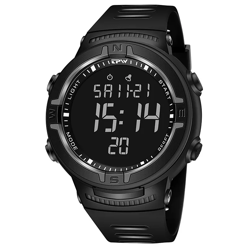Waterproof Digital Watch for Students Multifunctional Electronic Alarm Clock Outdoor Sports Swimming Timer Middle & High School