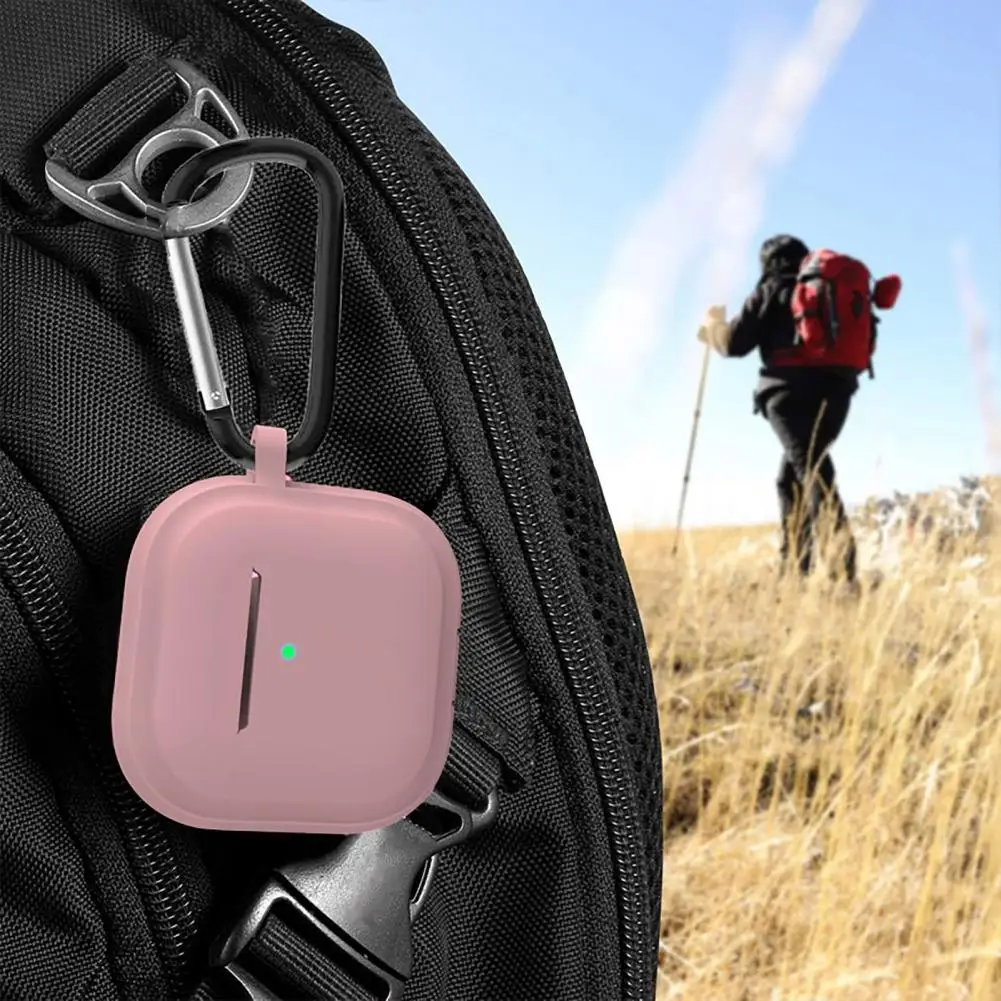 

Earphone Protective Case for Airpods 4 (2024) Soft Silicone Earphone Cover with Carry Clip Dustproof-Earphone Protector