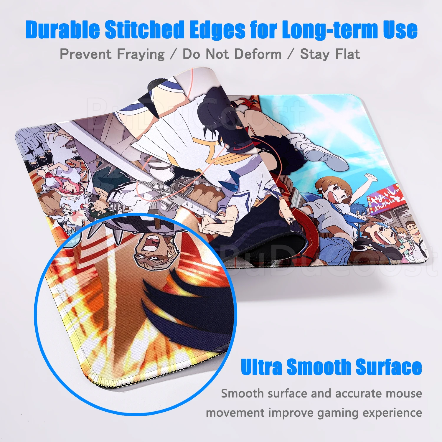 Anime Kill La Kill Tappetino per mouse da scrivania Carino Matoi Ryuuko HD Tappetino da scrivania Tappetini per tastiera da gioco estesi XXL Gamer Mousepad 90x40 Tappetino da tavolo