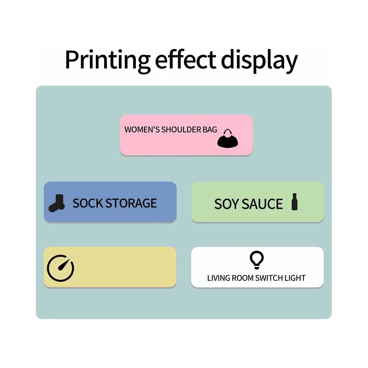 Labels Maker Tape Aangepast Etiket Print Papier Voor D110 Label Maker, Waterdichte Labels Sticker 5 Rol Voor D11