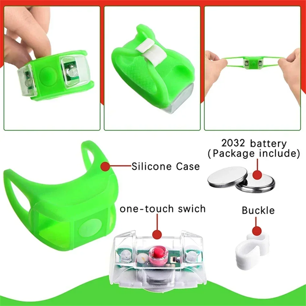 Luces LED de navegación para barcos, 4 Uds., para barco, yate, lancha, bicicleta, caza, pesca nocturna, batería AG10, luz de advertencia de señal eléctrica