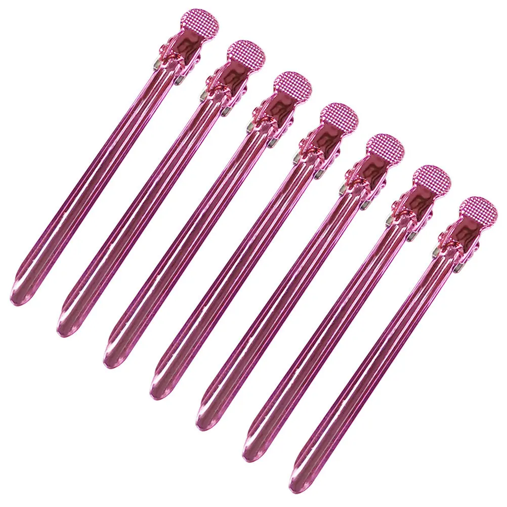 

12Pcs Hairdressing Clips Professional Stainless Steel Alligator Clips Hair Styling Accessories for Face Washing and Salon Use