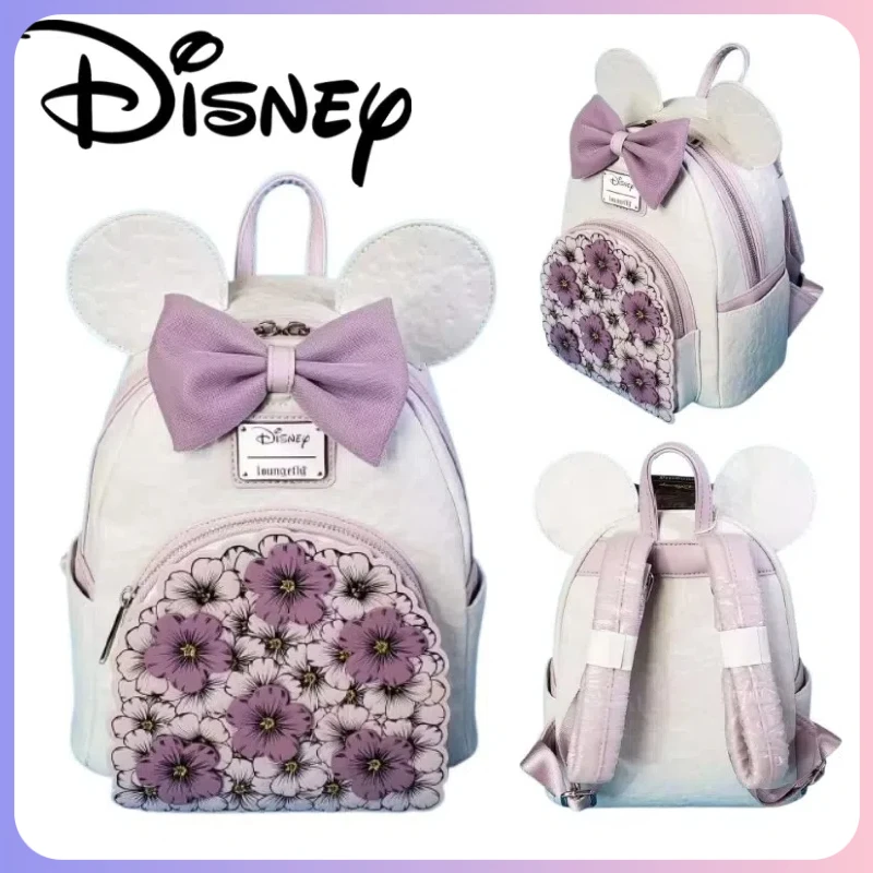 

Loungefly Disney Cartoon Stitch Mini Backpack Wallet For Girls With Adjustable Strap Soft Fabric School/Outdoor Leisure Bag