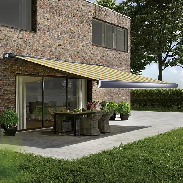 Luxury Outdoor Coffee Shop Restaurant Outdoor Restaurant Retractable Awning