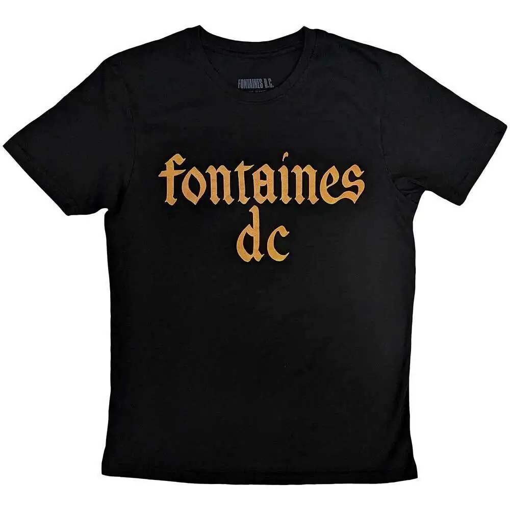 Fontaines D C T Shirt Gothic Logo Official New