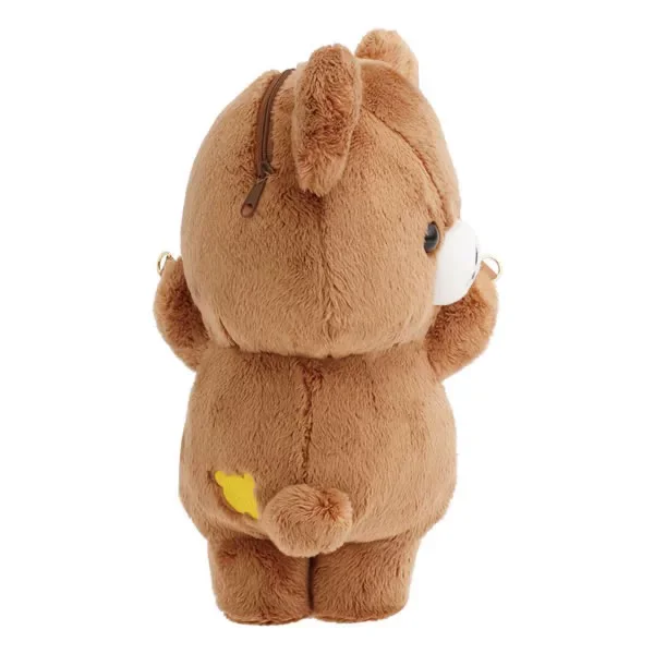Rilakkuma Kumakyun Days Series Chairoikoguma Bear Plush Crossbody Bag Metal Chain Strap Shoulder Pouch Messenger Bags for Girls