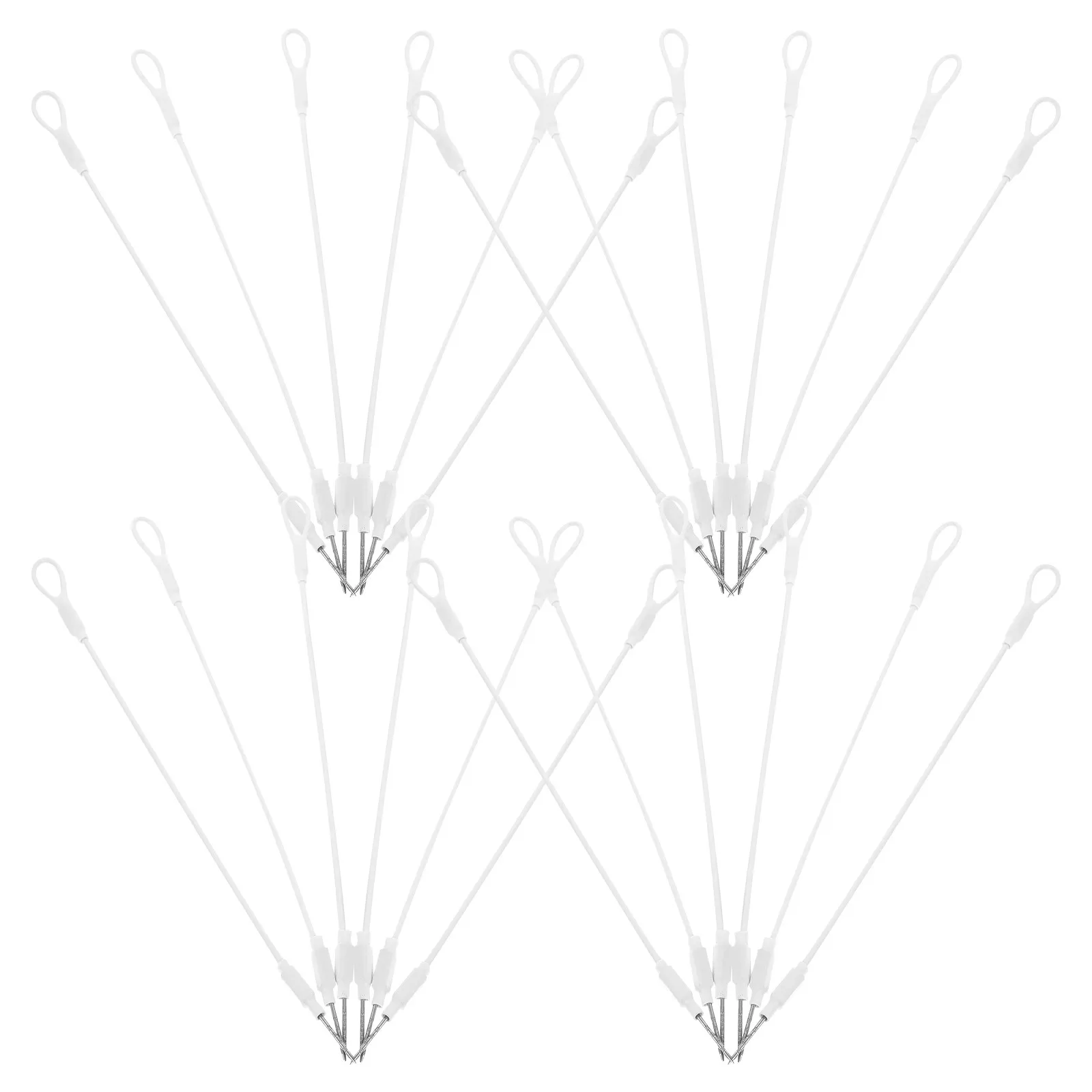 

100Pcs Anti-Theft Security Lanyards ABS Material Loss Prevention Loop Compatible Magnetic Hard Tags Supermarket Security Wire