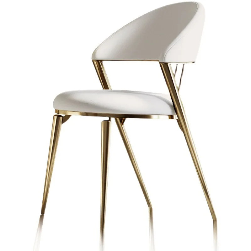 

Light luxury, modern simplicity, home, leisure stool, backrest, Nordic style
