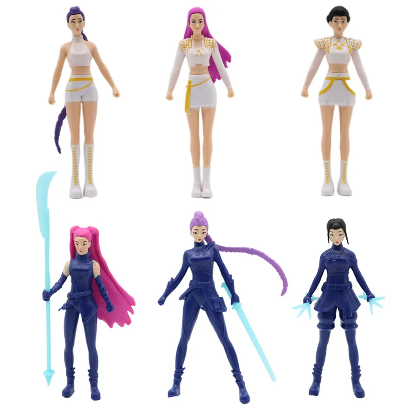 Anime Kpop Demon Hunters Figure Model Toy Boys and Girls Group Peripherals Desk Decor Collection Figures Model Toy Kid Gift