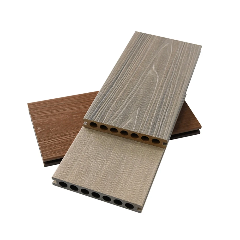 

Low MOQ WPC Decking Capped Wood Fiber Waterproof Deck Board for Outdoor Balcony Floor