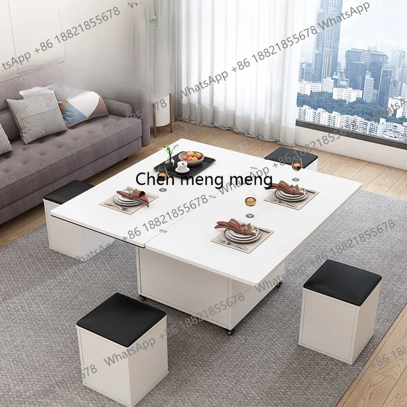 

Multifunctional Stool Coffee Table Folding Lifting White Big Coffee Table Living Room Mesas De Centro Para Sala Home Furniture