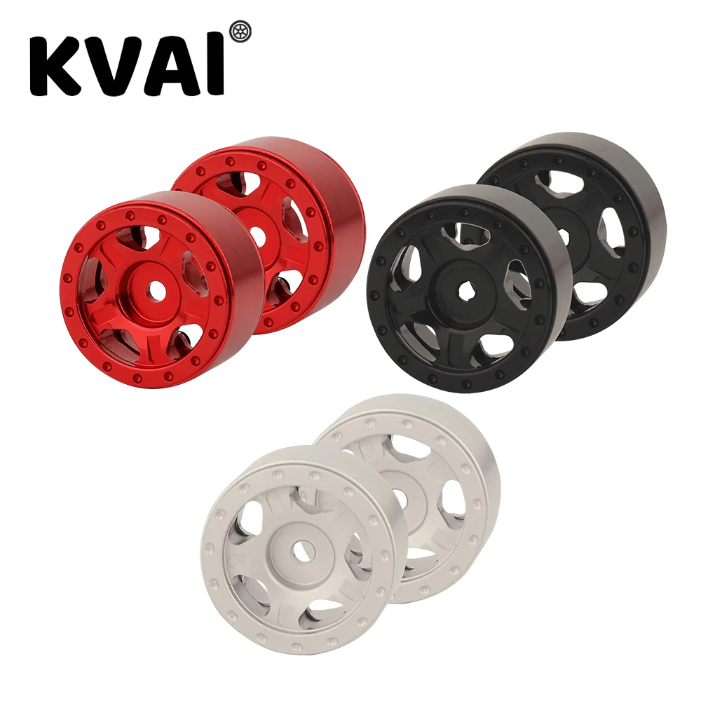 

1/2/4pcs Metal Aluminum Alloy Wheel Hub for Axial SCX24 90081 Deadbolt C10 JLU B-17 AXI00005 RC Crawler Car Upgrade Parts