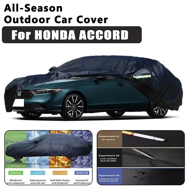 

For HONDA ACCORD Car Covers Outdoor Waterproof Dustproof Sun Rain Snow Protection Thick Oxford Cloth Car Accessories