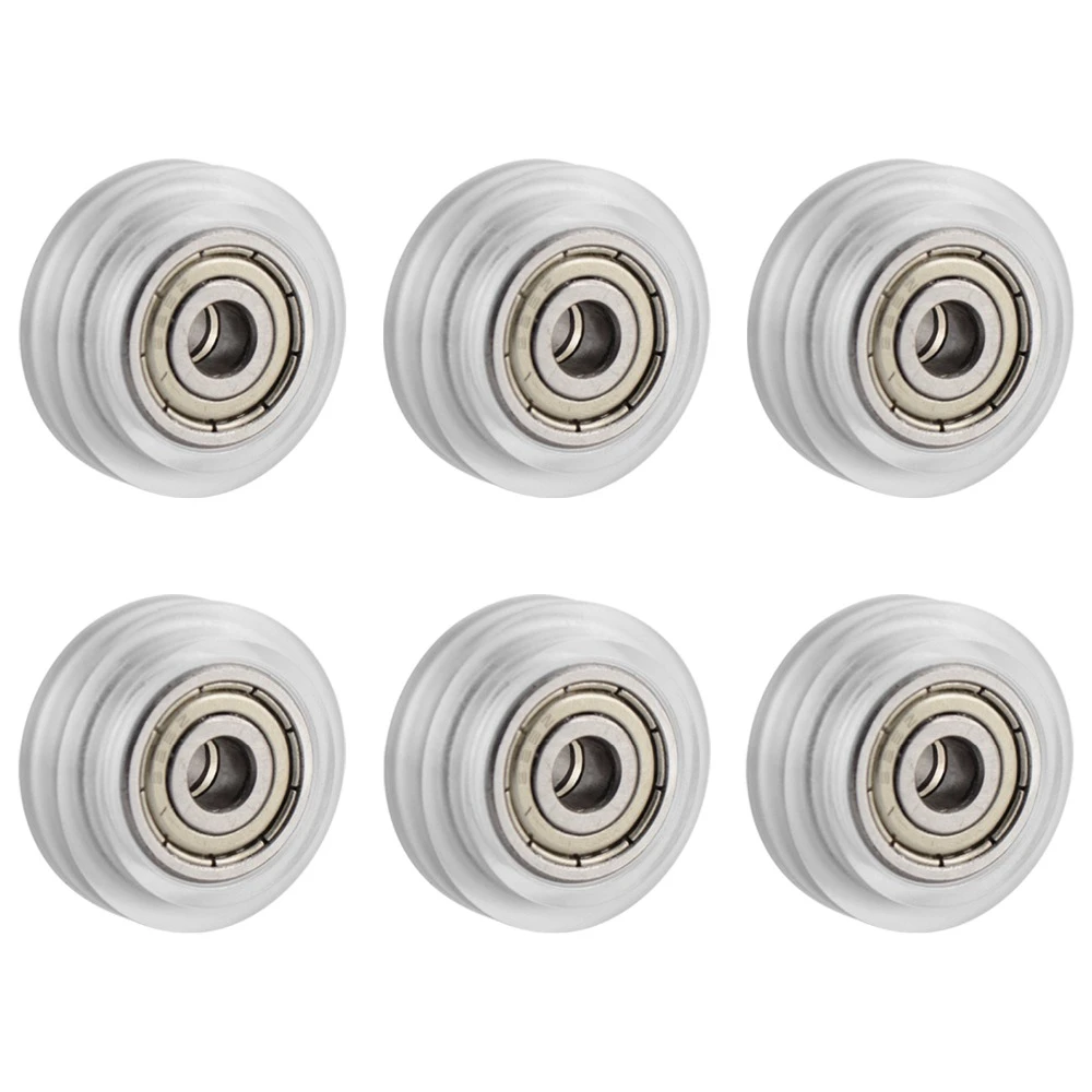 T88C 20Pcs 3D Printer Clear Polycarbonate Wheel Plastic Pulley Linear Bearing for -10 S5 3 Pro Printer