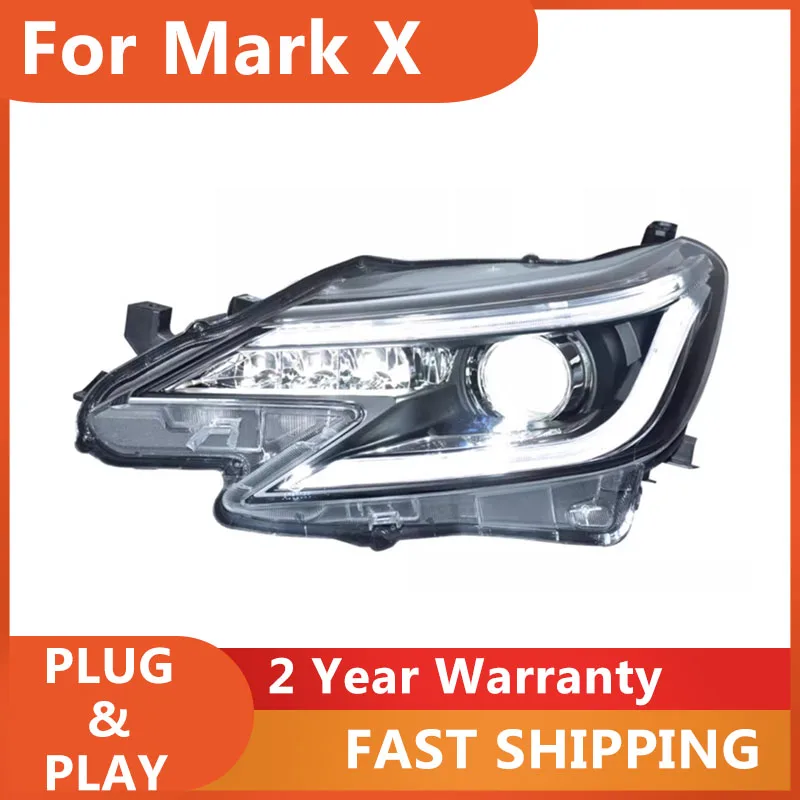 

KOWELL Car Styling for Toyota Reiz Headlights 2014-2016 New Mark X Head Light DRL Turn Signal Low High Beam Projector Lens