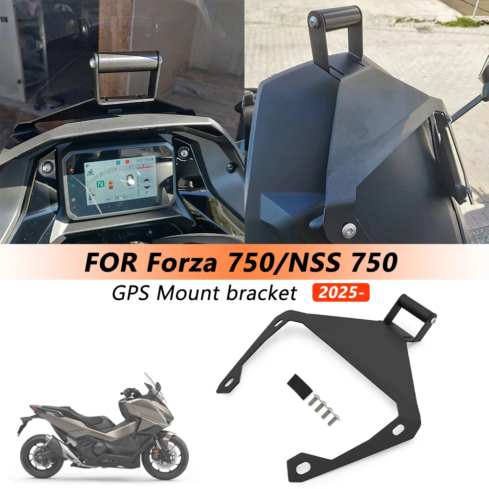 

For Honda FORZA 750 NSS 750 2025- GPS Navigation Plate Bracket Phone Support Holder Stand New Motorcycles Accessories Rack Bar