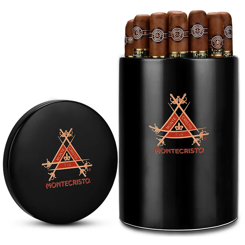 

Керамический герметичный контейнер для хранения и выдержки кубинских сигар Monte Cristo большой вместимости с функцией увлажнения