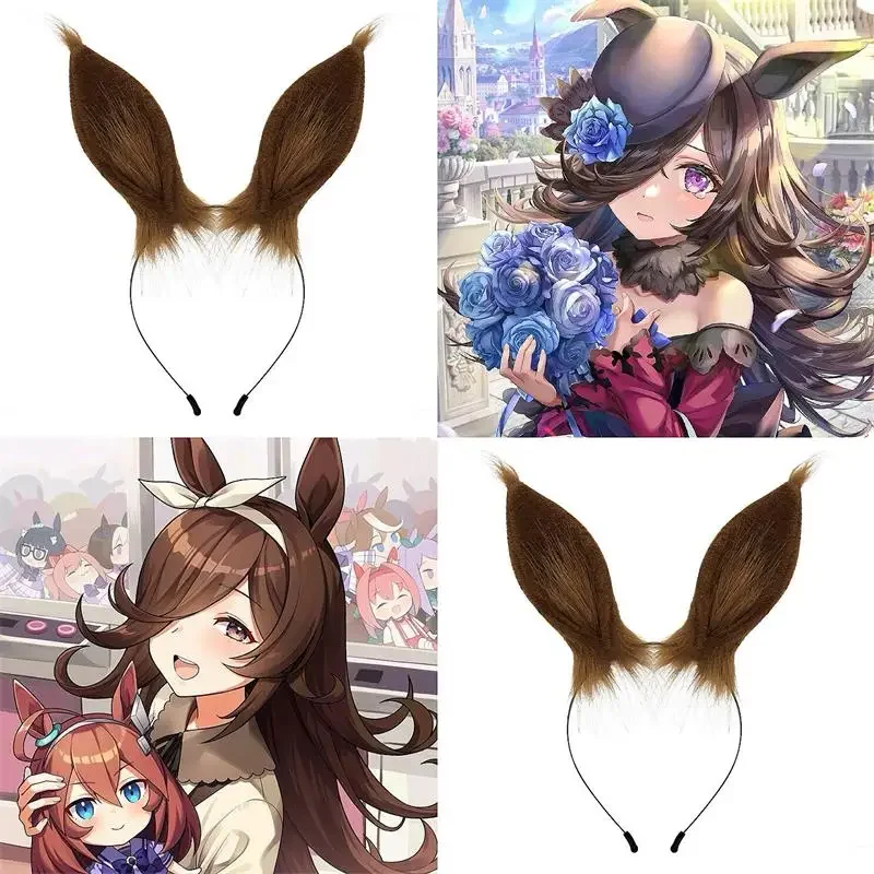 Pretty Derby Cosplay Animal Ears Hairhoop Anime Ear Role Play Accessories Themed Party Headpiece Prop Hair Accessories