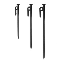 Black Tent Metal Peg 20cm 30cm Steel Ground Nail 6mm