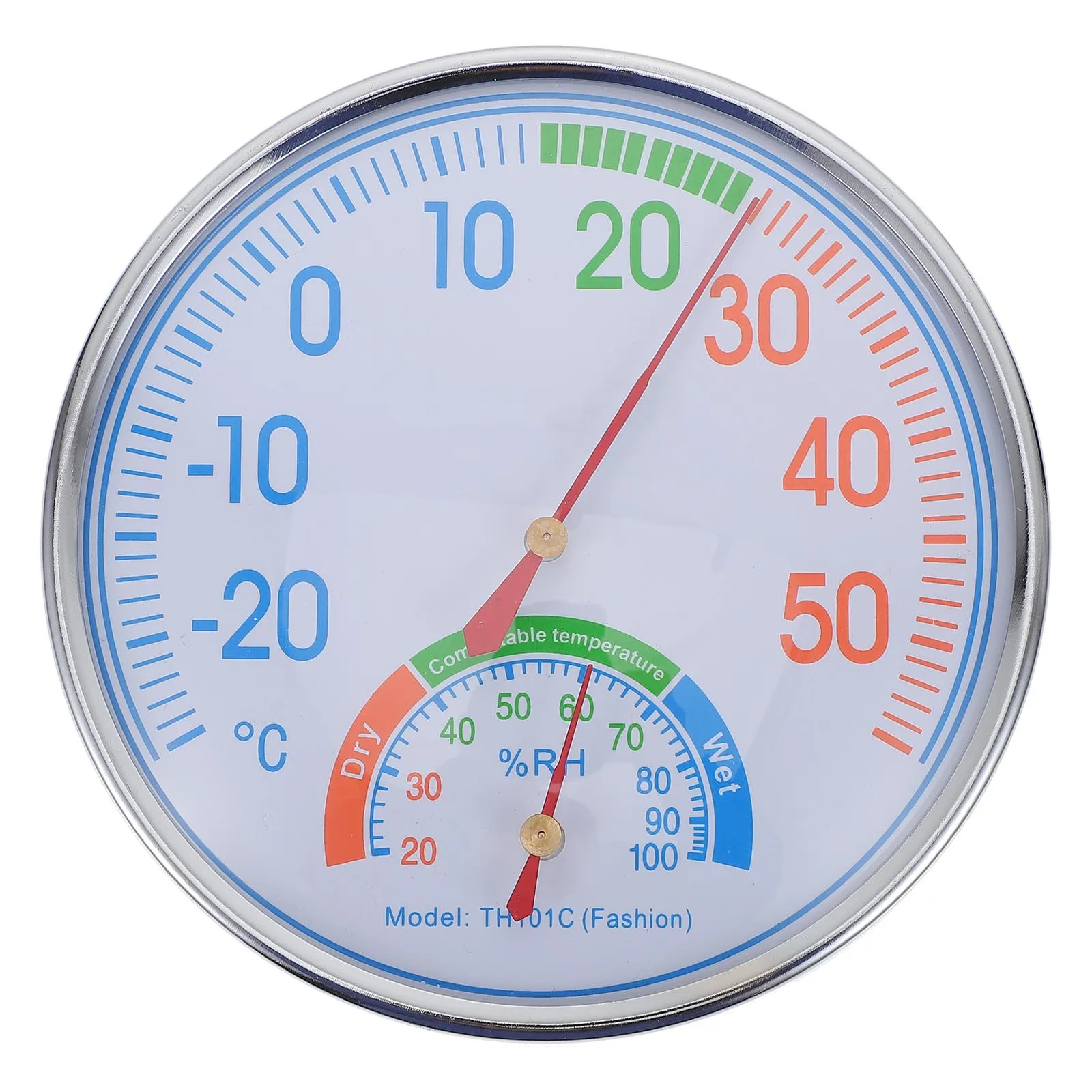 

Accessories Hygrometer Office Outdoor Thermometer for Home Metal Patio Temperature Gauge