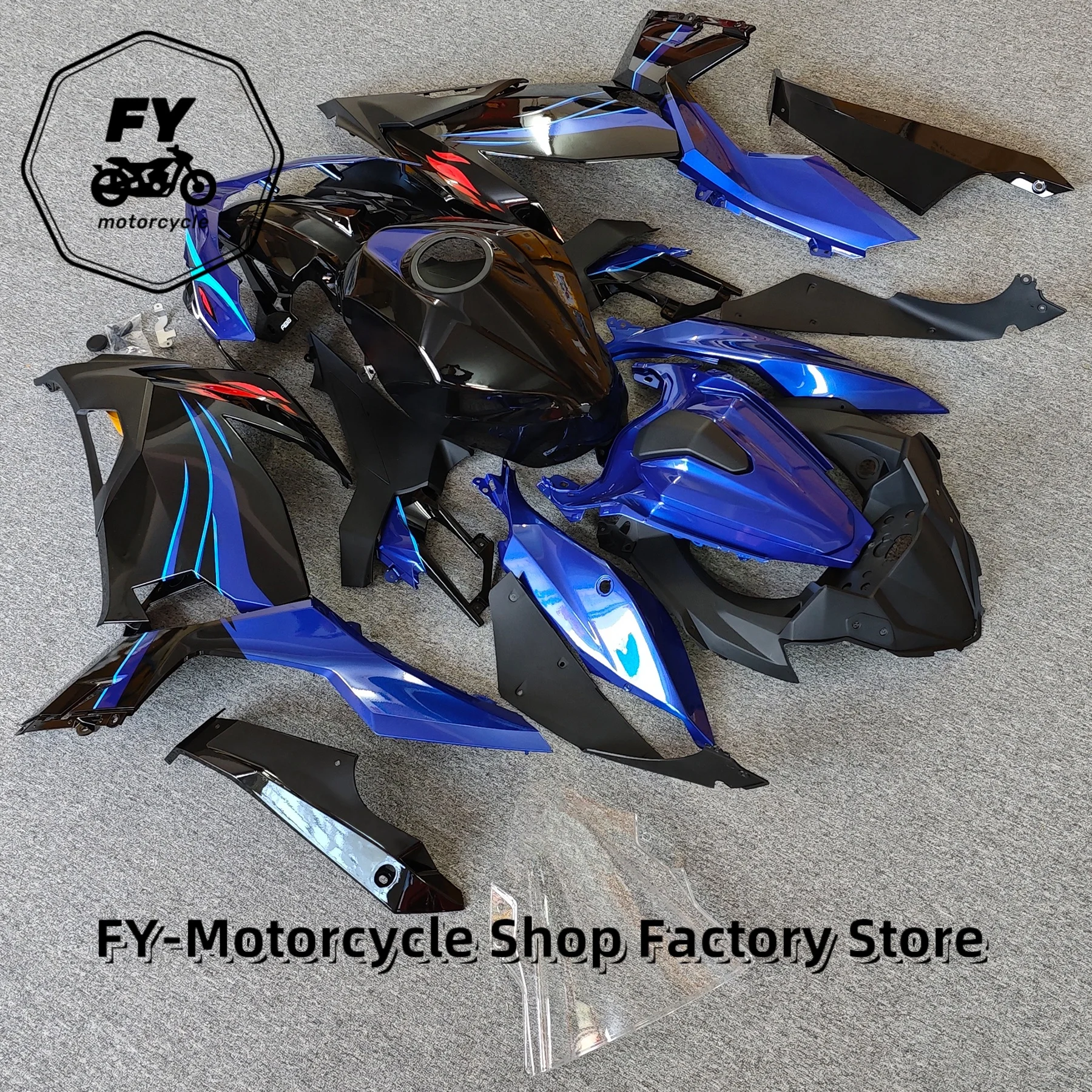 Motorcycle Full Body Kits Fairing For KAWASAKI Ninja400 / Ninja 400 / EX 400 2018 2019 2020 2021 2022 2023 2024 25 ABS Injection 6